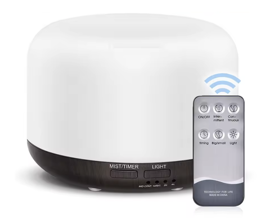 Diffuseur d’huiles essentielles à ultrasons avec télécommande