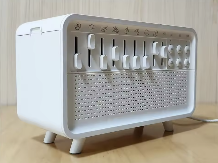 Diffuseur d’Arômes & Humidificateur 3-en-1 – Bruit Blanc, Veilleuse & Haut-Parleur Bluetooth