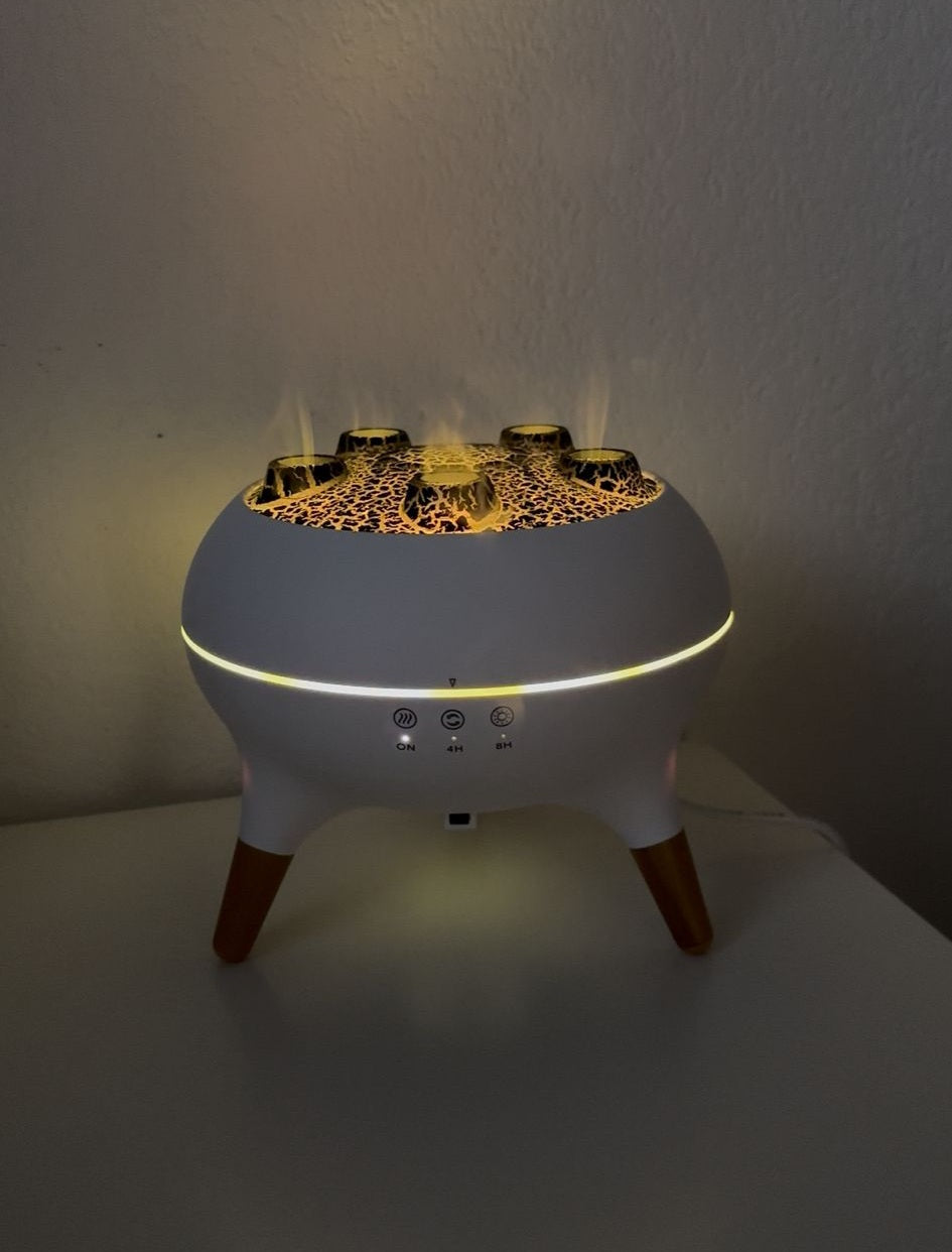 Diffuseur volcanique à effet méduse & flamme
